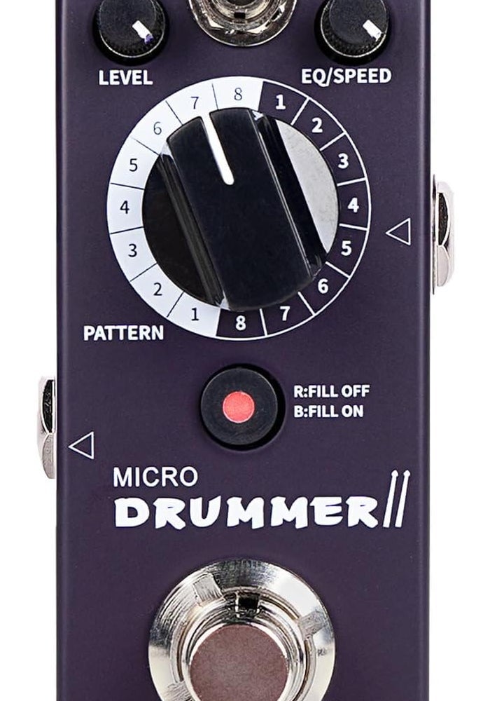 MOOER Micro Drummer II Guitar Drummer Pedal with 48 Drum Grooves and FILL Function - Image 1