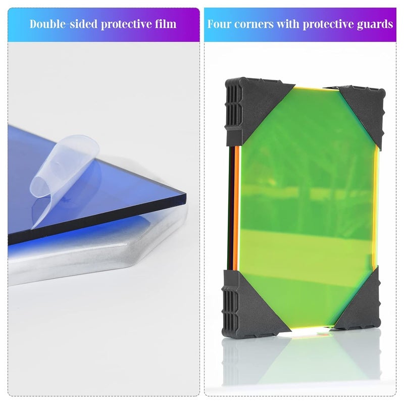 SHOPEE 6 Pack Colored Cast Transparent Laser cut Acrylic Sheets 12x16 Inch 3mm Thickness Square Plexiglass Clear Acrylic Sheet Board For Glass Art Painting DIY Crafts Projects Photo Frames - Image 5