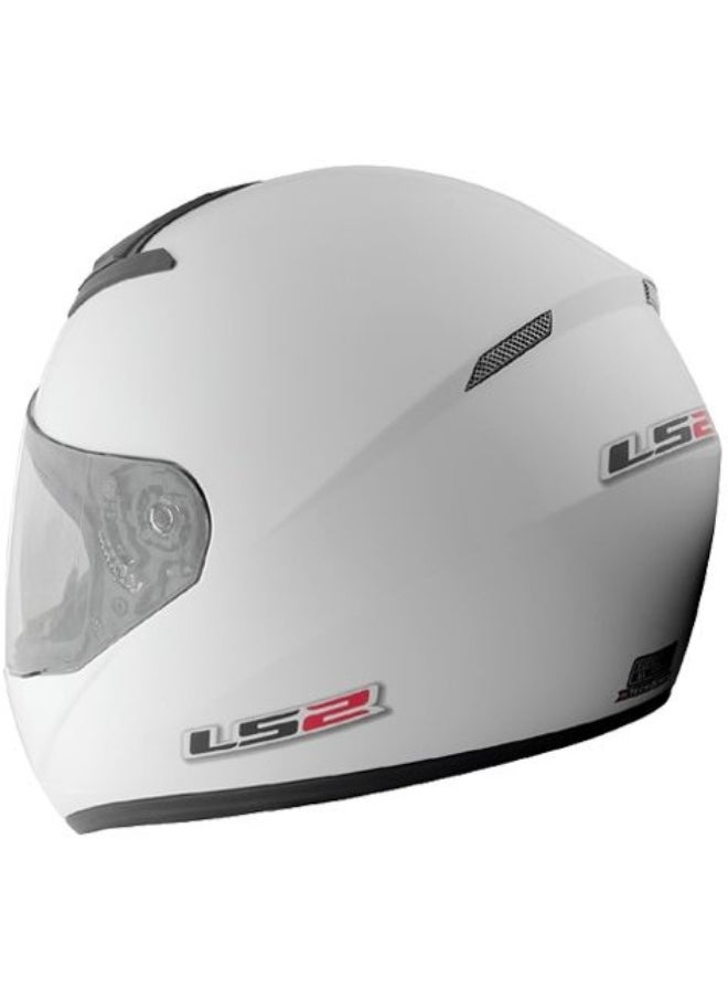 LS2 HELMETS Blast Full Face Motorcycle Helmet – Pearl White Lightweight, ECE Certified, Aerodynamic, Anti-Scratch Visor, for Men & Women Riders - Size Medium  - Image 2