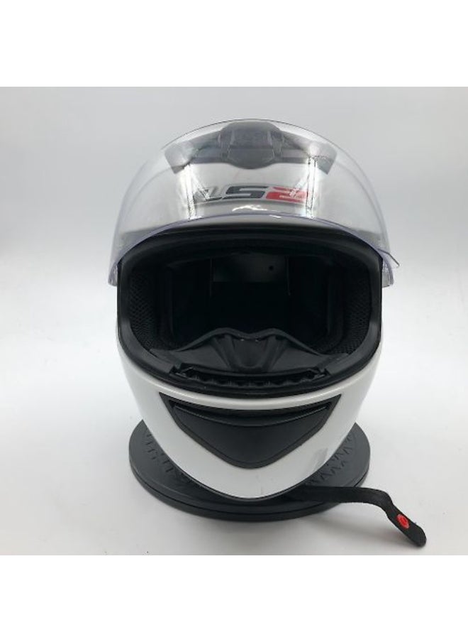 LS2 HELMETS Blast Full Face Motorcycle Helmet – Pearl White Lightweight, ECE Certified, Aerodynamic, Anti-Scratch Visor, for Men & Women Riders - Size Medium  - Image 4