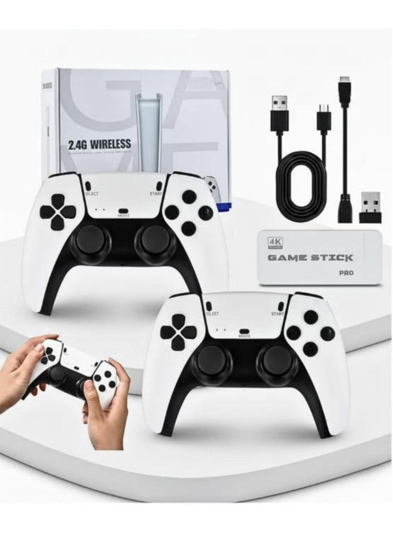 M15 ريترو مزدوج لاسلكي كونسول الألعاب 2.4G HDMI HD المحمول  20,000+ ألعاب كلاسيكية  4K Ultra HD Output  اللاسلكي مزدوج اللاعب  المحمول Plug-and-Play - Image 2