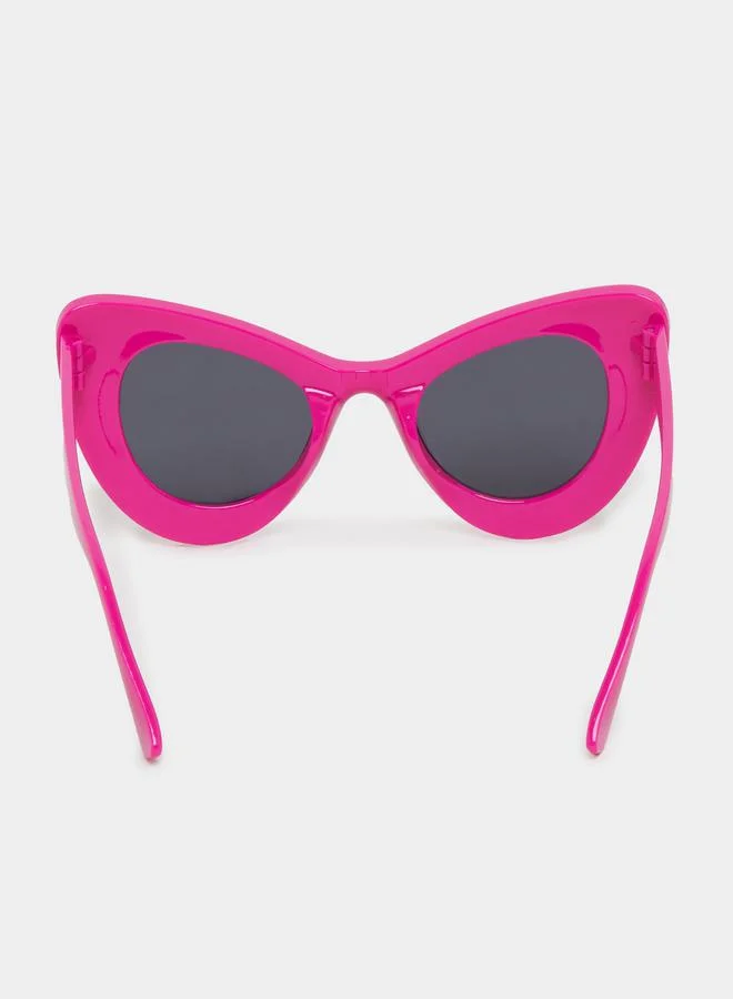 Styli Oversized Full Rim Cat Eye Sunglasses