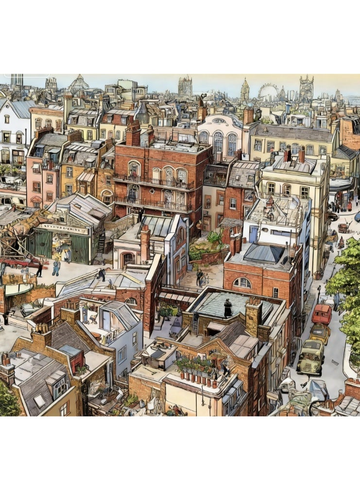 1000pcs الكبار الكرتون لغز ، الكرتون الرسم التحدي لغز ، مناسبة للأنشطة العائلية ، الليالي اللعبة ، الهدايا لتخفيف الإجهاد ، شيرلوك - Image 4