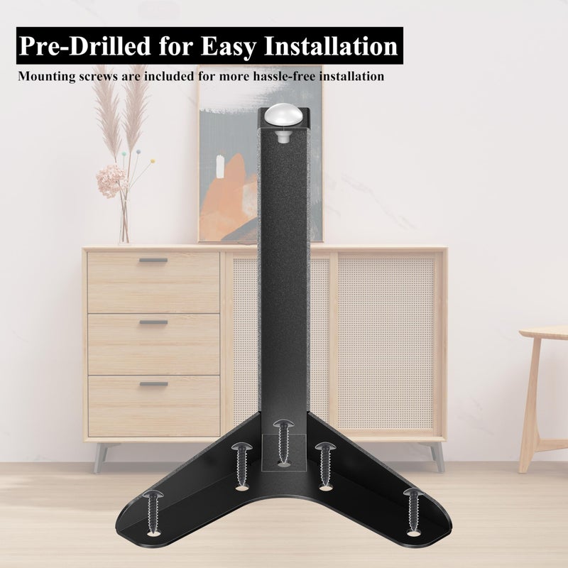 Luffioner Metal Table Legs Bench Legs  Heavy Duty Square Tube Desk Legs Furniture Legs For Coffee/Dining/Side Table (Triangle  4) - Image 3