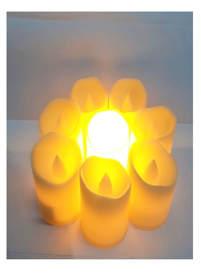 AFTERSTITCH Tea Lights Diya for Home Decoration Candle Lights (Batteries Included) Pack of 6 - Image 3