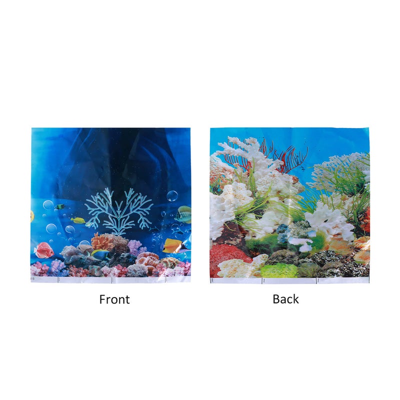 3D Aquarium Fish Ocean Landscape Background Decoration Wallpaper Wall Art Mural for Living Room Bedroom Home Decor 30 x 30 cm (Random Color) - Image 2