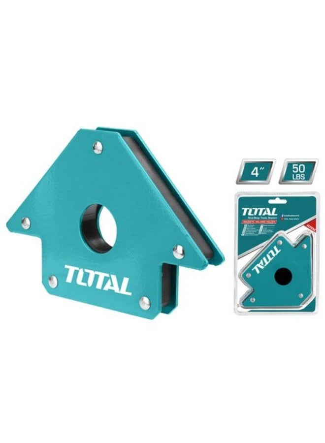 TOTAL Magnetic Welding Holder – 4-Inch Strong Angle Magnet for Welding, Soldering, Assembly & Metal Fabrication