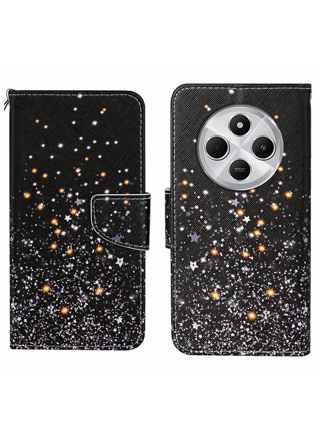 اس-توب جراب هاتف جلدي بنمط رسم ملون لهاتف Redmi 14C 4G - Image 1