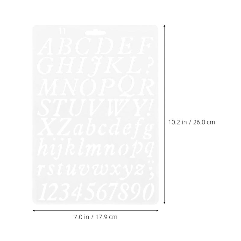 3Pcs Hollow Lettering Stencils for Painting DIY Alphabet Number Templates Crafts Wall Art Home Decor - Image 3