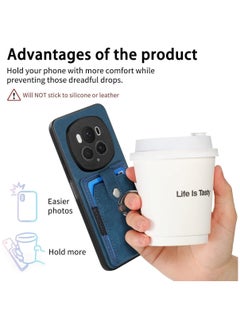 General Honor Magic 6 Pro 5G Wallet Case, Ultra Thin Card Holder Case, Leather + TPU Frame Phone Cover, Multi-Function Case with Support Ring  - Image 2