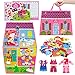 OKOOKO Dress Up House Felt Board 35PCS DoubleSided Foldable Dress Up Teaching Girls Toy Preschool Crafts Storytelling Early Learning Interactive Play Kit for Toddlers Kids - Image 3