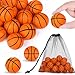 Aodaer 24 Pack Mini Basketball Stress Balls with Drawstring Mesh Bag Fidget Toys for Adults Soft Foam Balls for Sports Party Favor Gifts - Image 2