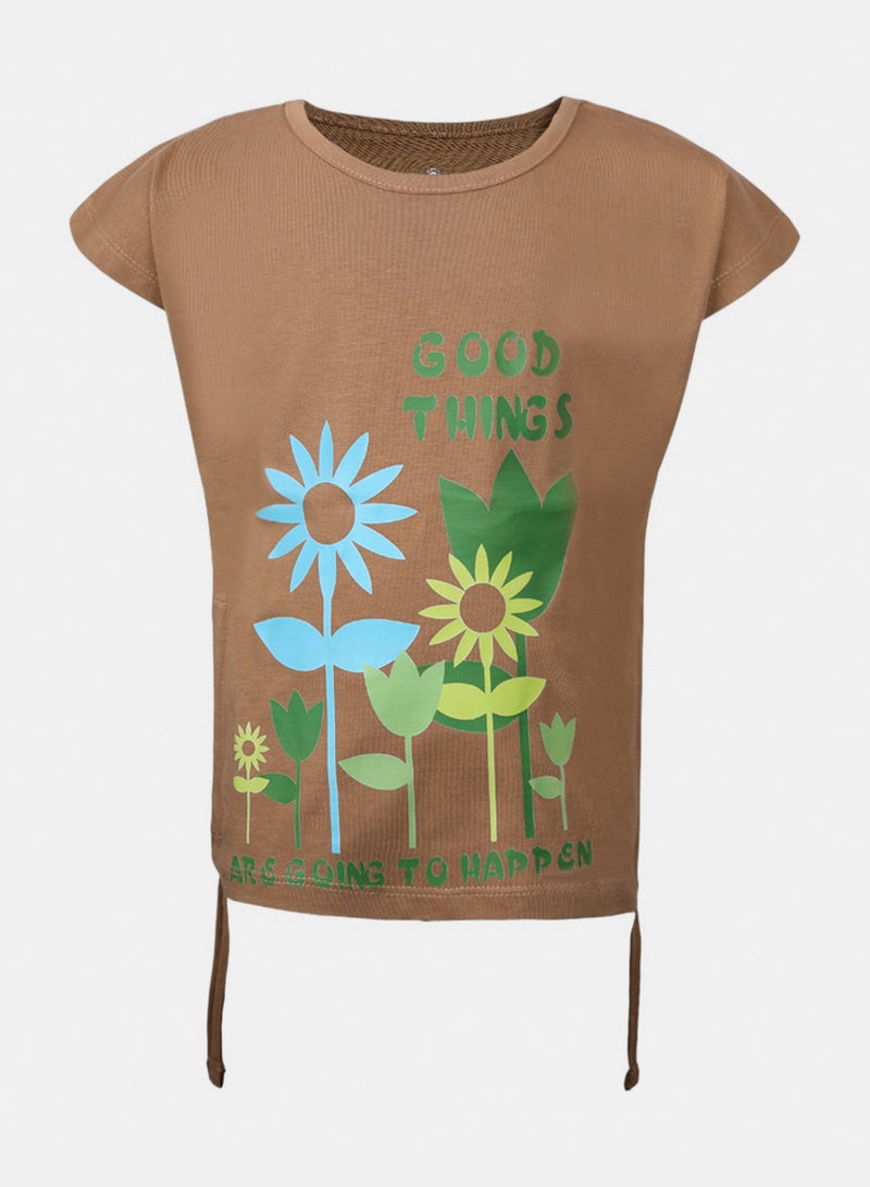 Activ Graphic Side-Ties T-Shirt