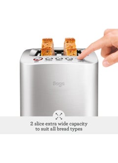 Sage Sage - The Smart Toast 2 Slice Toaster with Extra-Wide Slots & LED Indicator, Brushed Aluminium-UAE Version, 2 Year Manufacturer Warranty  - Image 2