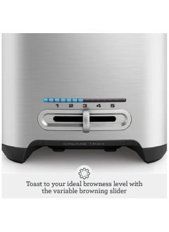 Sage Sage - The Smart Toast 2 Slice Toaster with Extra-Wide Slots & LED Indicator, Brushed Aluminium-UAE Version, 2 Year Manufacturer Warranty  - Image 3
