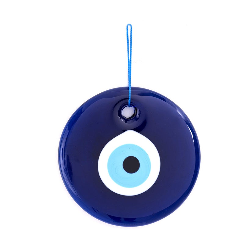 Erbulus 5 Glass Blue Evil Eye Wall Hanging Ornament  Evil Eye Decor  Turkish Handmade Nazar Amulet  Home Protection Charm  Evil Eye Wall Decor Amulet in a Box