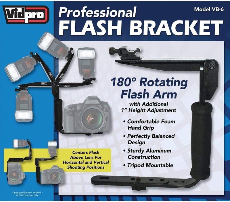 VidPro VB-6 Rotating Arm Flash Bracket - Image 1
