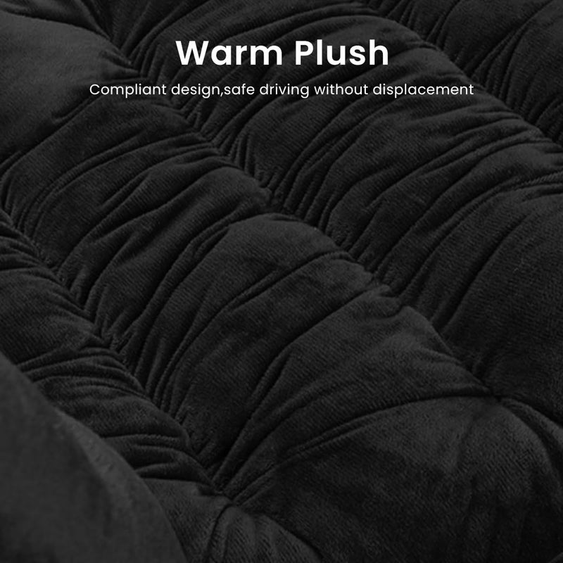 Car Plush Seat Cushion Pad - Winter Soft Comfort with Anti-Slip Backing - Image 4