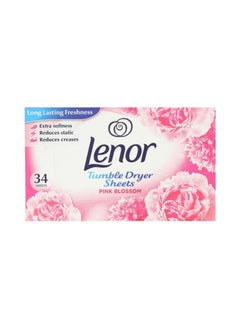 Lenor Lenor Fabric Tumble Dryer Sheets, 34 Sheets Pink Blossom 