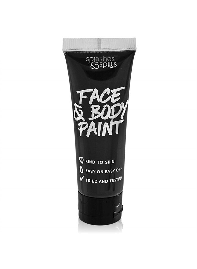 Splashes & Spills Face and Body Paint Cream, 30ml - Pretend Costume and Dress Up Makeup by Splashes & Spills (Black) - Image 1