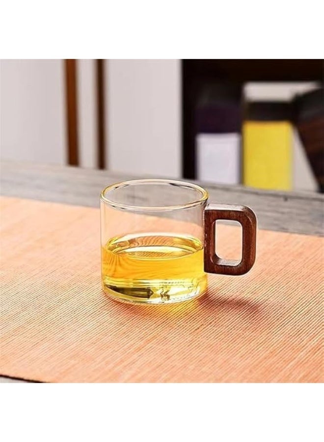 Coffee Cup with Wooden Handle – Elegant Coffee Mug with Wood Grip – Stylish Coffee Serving Cup - Image 2
