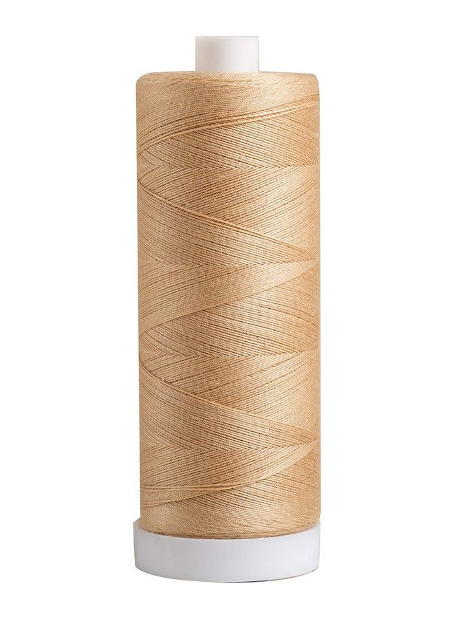 Connecting Threads Beige 100% Cotton Thread for Sewing, Quilting, and Crafting - 50-Weight - 1200 Yard Large Spool (Antique)
