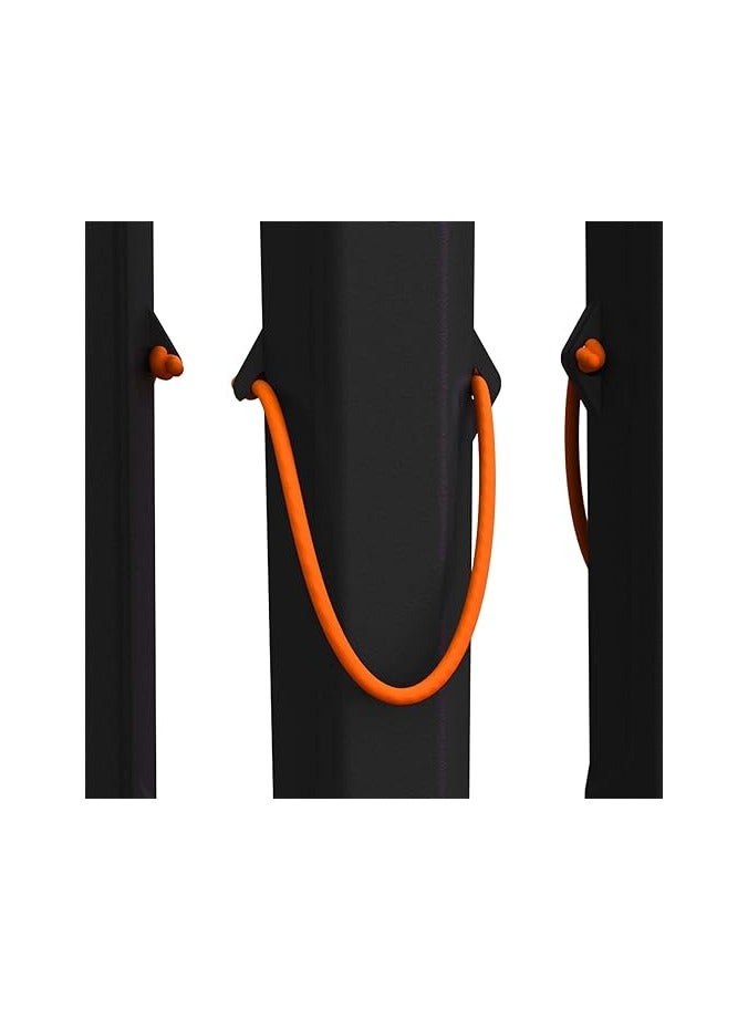 بيلكان حوامل لمنصة صنارات الصيد - حامل بـ 3 قضبان قابلة للتعديل لصنارات الصيد - حامل لصنارة الصيد بتوافق واسع النطاق من بيليكان، اسود - Image 3