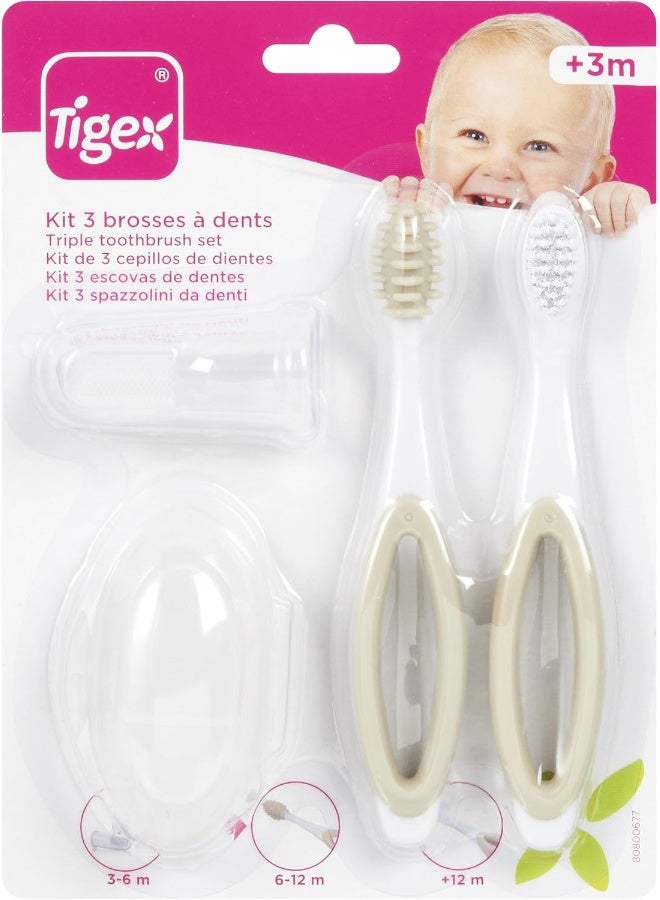 TIGEX مجموعة من 3 فرش أسنان - Image 2