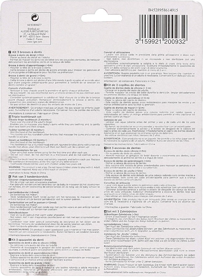 TIGEX مجموعة من 3 فرش أسنان - Image 3