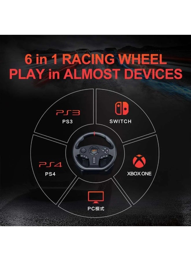 PXN V900 Gaming Racing Wheel -Black - Image 3