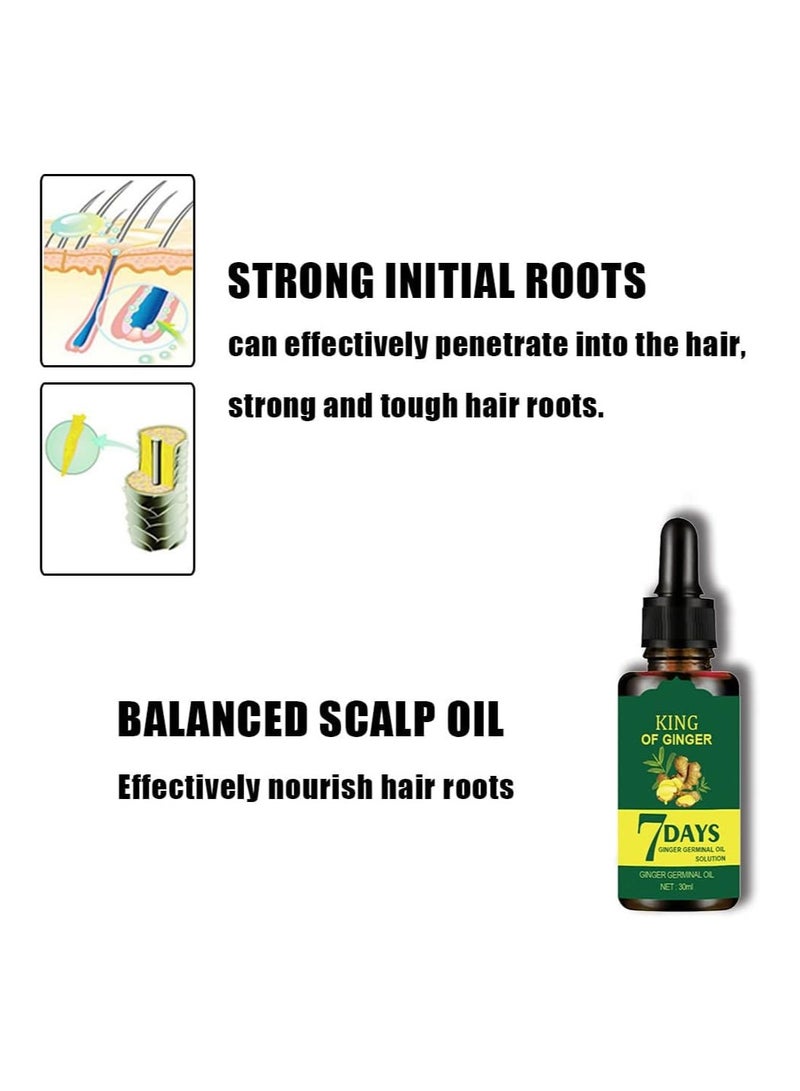 EELHOE زيت الزنجبيل لنمو الشعر وتقوية جذوره 7 أيام مصل الزنجبيل لتغذية جذور الشعر زيت الزنجبيل لتقوية جذور الشعر 7 أيام مصل الزنجبيل لتغذية جذور الشعر - Image 4