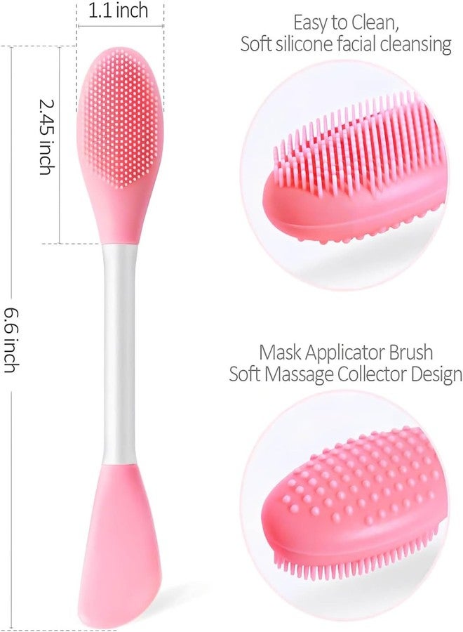 Keli 2 in 1 Soft Silicone Face Scrubber, Mask Applicator & Gentle Massage Brush - Dual Sided, Multipurpose Handheld lips Exfoliating Facial Cleanser Tool for Deep Pore Cleansing, Face Wash and Removing Blackheads - Image 3