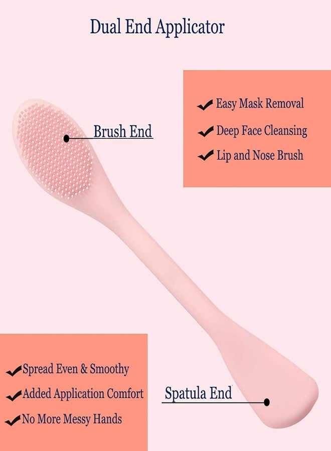 Keli 2 in 1 Soft Silicone Face Scrubber, Mask Applicator & Gentle Massage Brush - Dual Sided, Multipurpose Handheld lips Exfoliating Facial Cleanser Tool for Deep Pore Cleansing, Face Wash and Removing Blackheads - Image 5