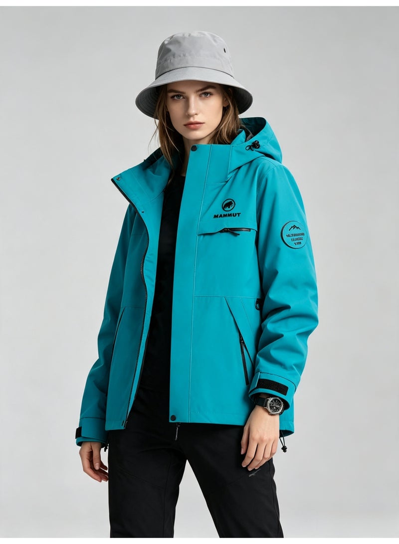 Mammut Men's and women's outdoor jacket windproof waterproof hooded mountaineering jacket - Image 3