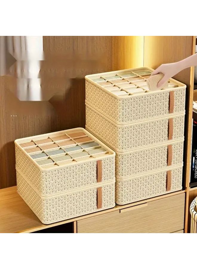 Multi-Functional Drawer Storage Box For Underwear And Socks Small 7 Squares Wardrobe Organizer For Home Dormitory - Image 5