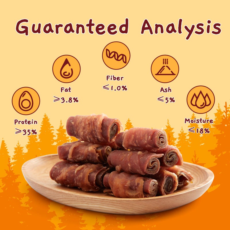 Jungle Calling Triple Flavor Rolls Dog Treats, Made with Real Chicken Duck Beef Meat, Rawhide Free Dogs Snacks,Healthy, Easily Digestible, and High Protein Treat, 10.6 oz - Image 3