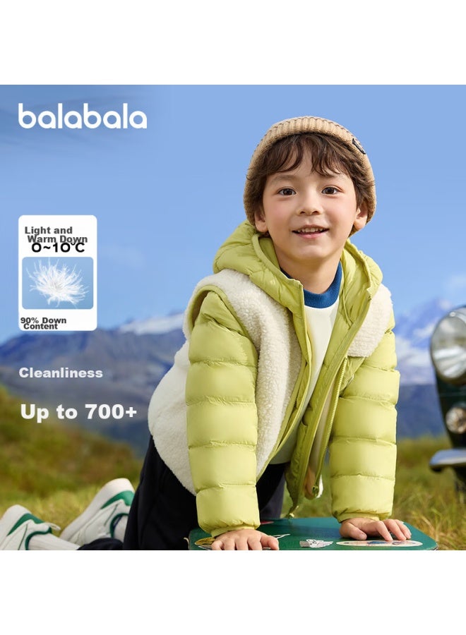 Children'S Clothing, Kids' Down Jacket Two-Piece Set, Boys And Girls Outfit Winter Wear, Hooded Jacket, 208424107237