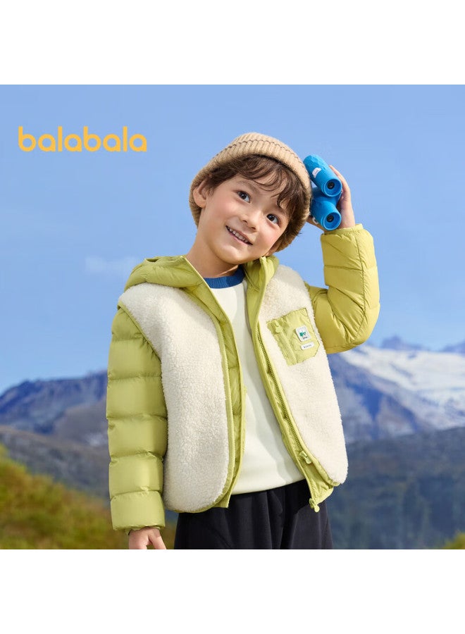 Children'S Clothing, Kids' Down Jacket Two-Piece Set, Boys And Girls Outfit Winter Wear, Hooded Jacket, 208424107237