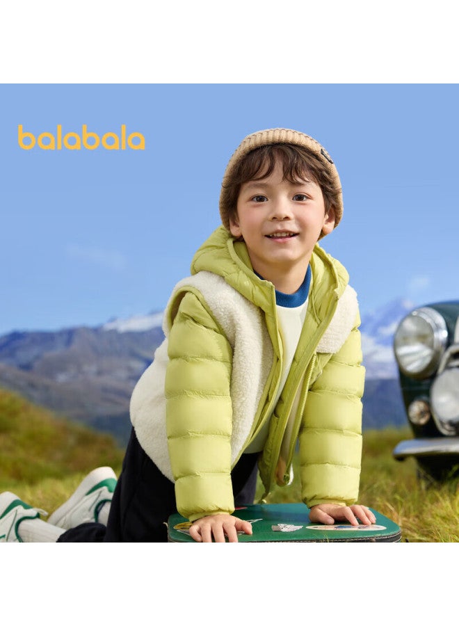 Children'S Clothing, Kids' Down Jacket Two-Piece Set, Boys And Girls Outfit Winter Wear, Hooded Jacket, 208424107237