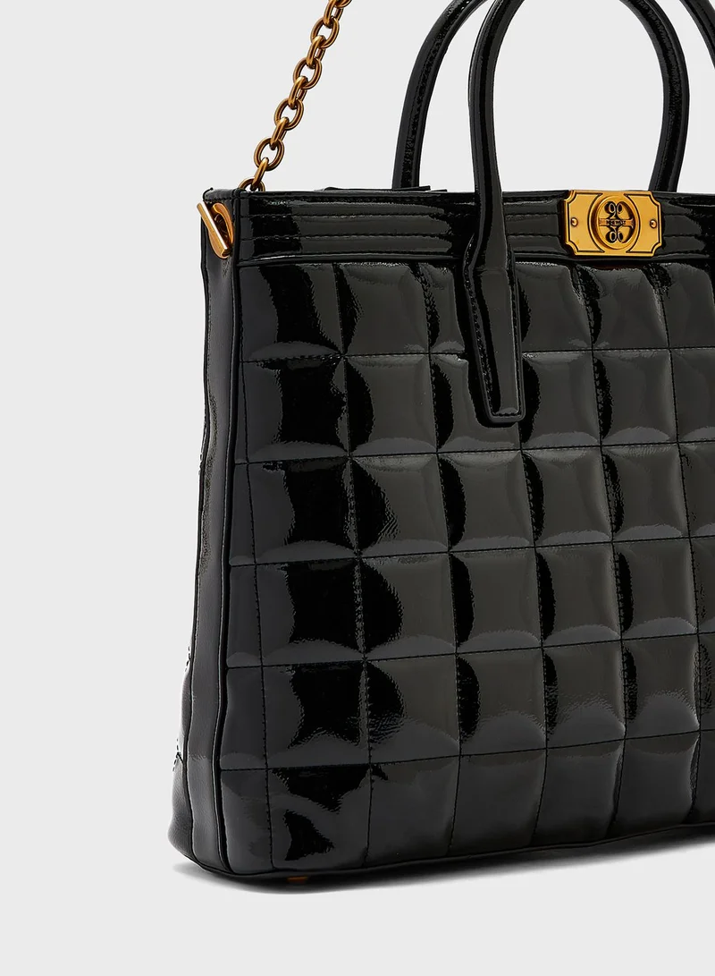 NINE WEST Chain Detail Top Handle Tote