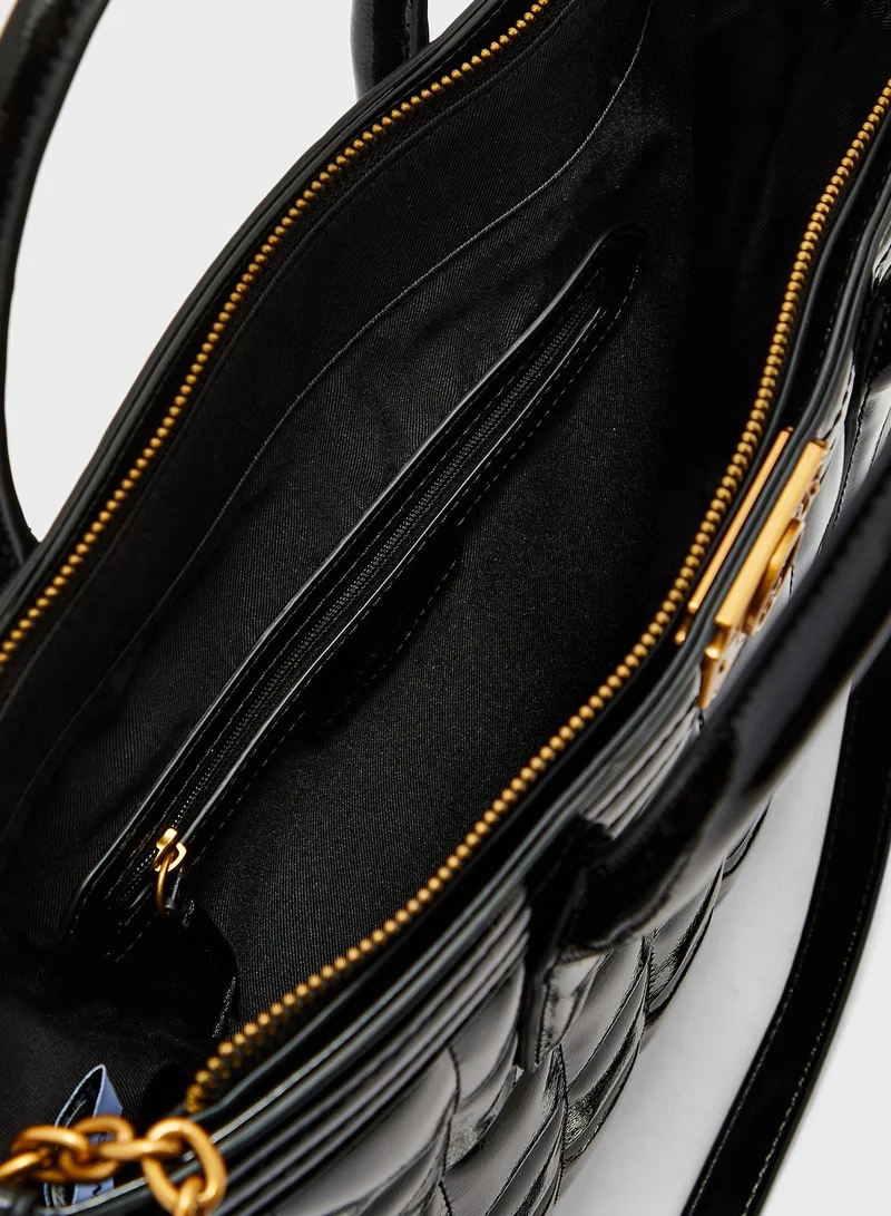 NINE WEST Chain Detail Top Handle Tote