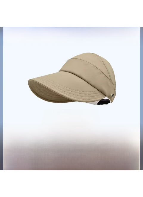 Summer Sun Protection Cap for Women khaki [Zhao Lusi Same] Light and Thin