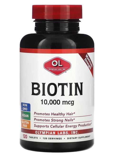 Biotin 10000 mcg 120 Tablets