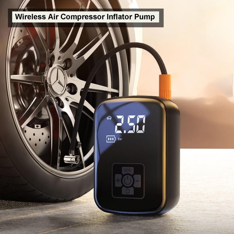 ULHYC Air Compressor Inflator Pump Portable Car Digital Display Vehicles Inflatable Pump Tire Inflator with Led light for Cars Bicycles Ball Motorcycles - Image 4