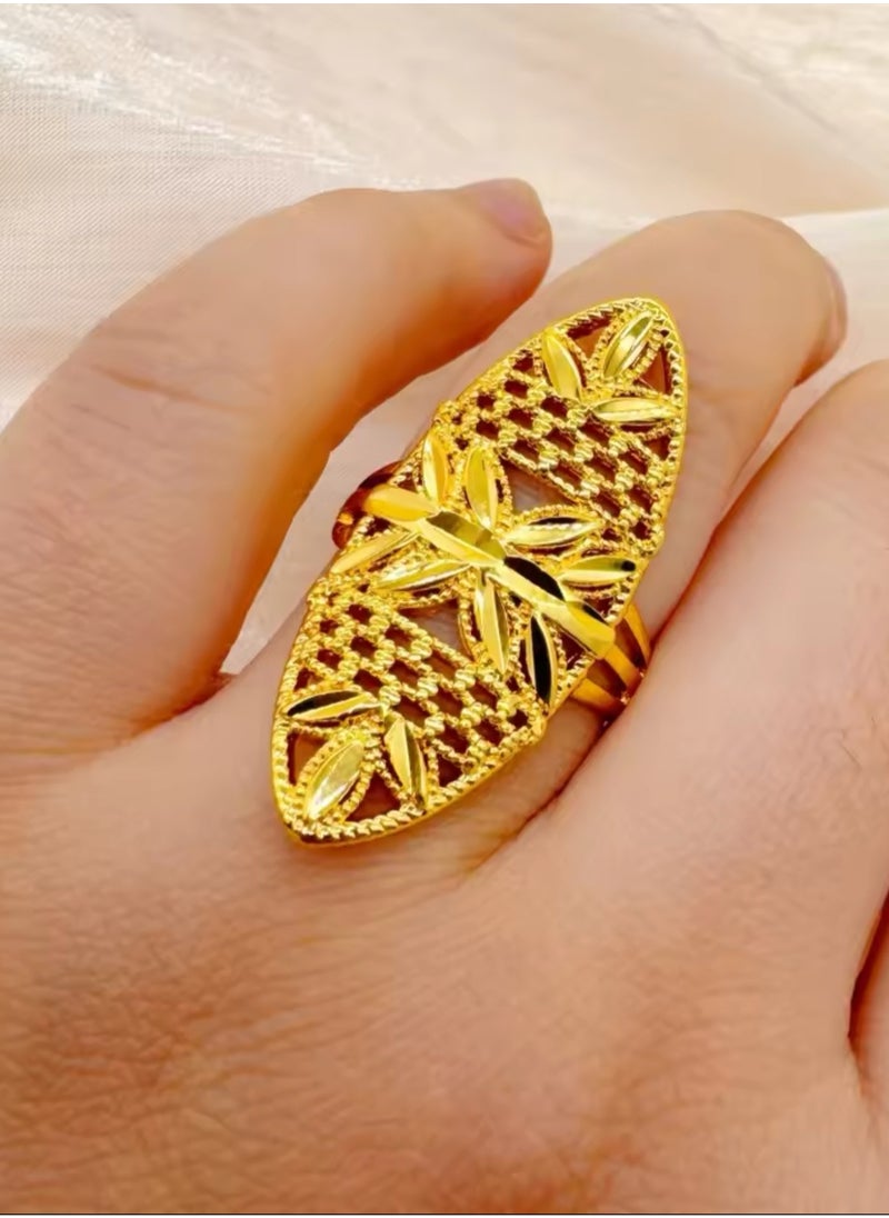 GOLDMAX 21k Gold Plated Ring For Women One Size  - Image 1