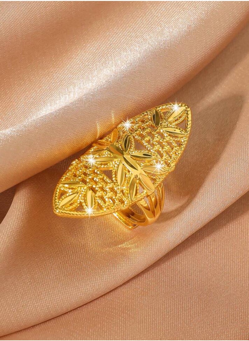 GOLDMAX 21k Gold Plated Ring For Women One Size  - Image 3