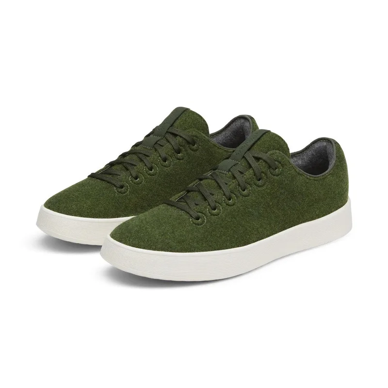 اول بيردز Men's Wool Cruiser - Forest Green (Natural White Sole)