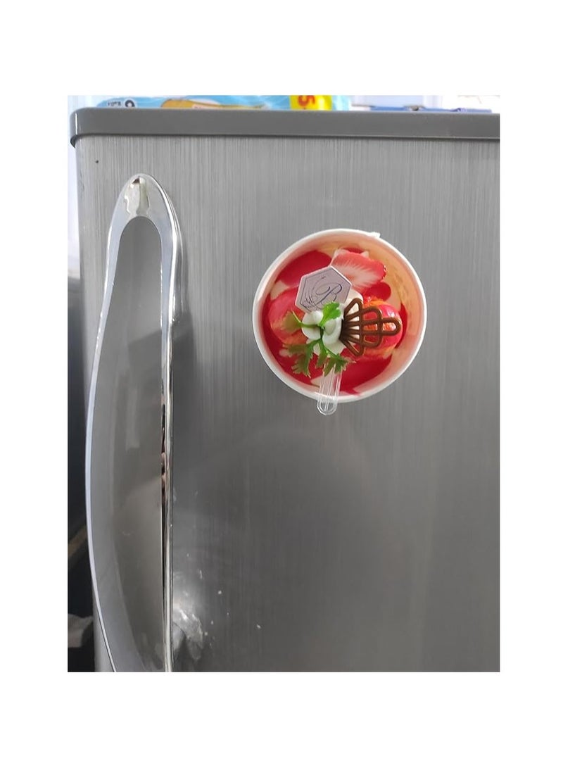 3D Real Resin Home Accessories Fridge Magnetic Stickers Fake Ice Cream Cup Magnetic Sticker Fridge Food Refrigerator Sticker Cute Magnetic Shapes (Ice Cream) - Image 4