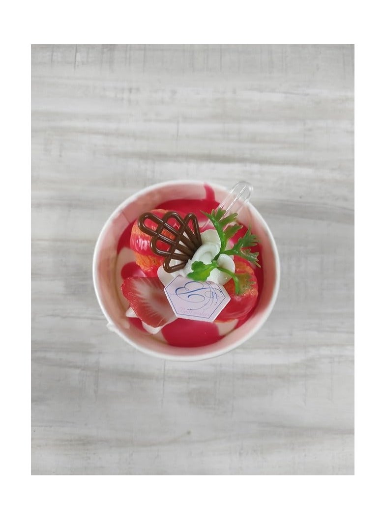 3D Real Resin Home Accessories Fridge Magnetic Stickers Fake Ice Cream Cup Magnetic Sticker Fridge Food Refrigerator Sticker Cute Magnetic Shapes (Ice Cream) - Image 2