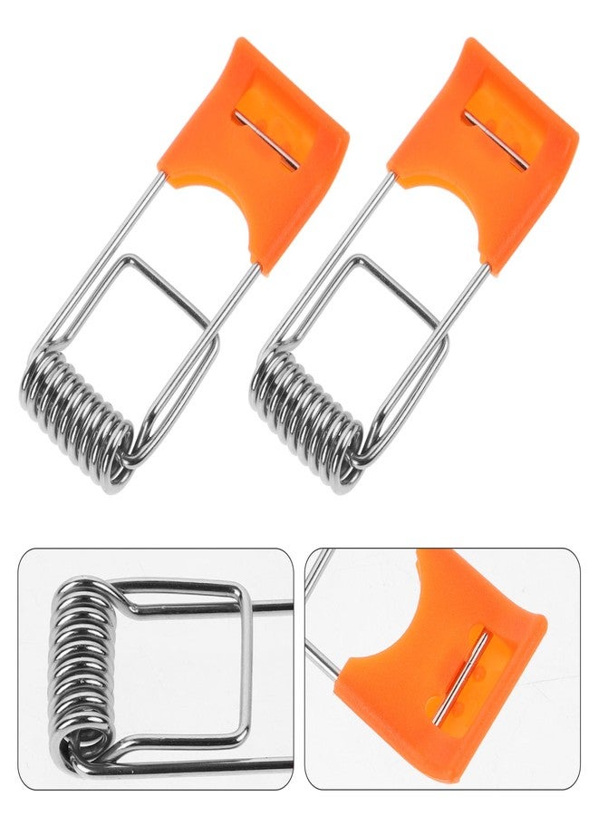 ARTIBETTER Universal Spring Clips for Recessed Lights-Durable Plastic & Metal Retrofit Clips-High-Visibility Orange, 1.65" Compact Design-Easy Install for Panel/Tube/Spot/Hallway Lighting Accessories - Image 4